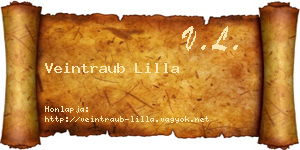 Veintraub Lilla névjegykártya